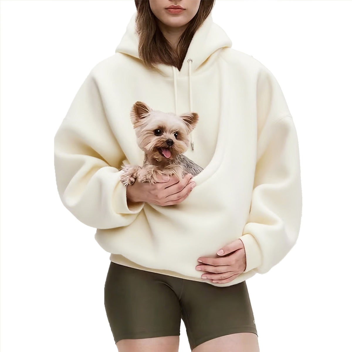 Women's Loose Plaid Pullover Fleece Sweatshirt